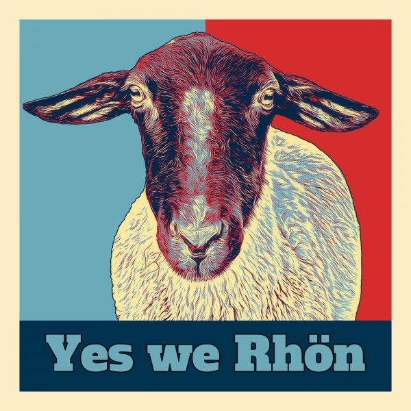 Pop-Art Wandbild "Yes we Rhön"