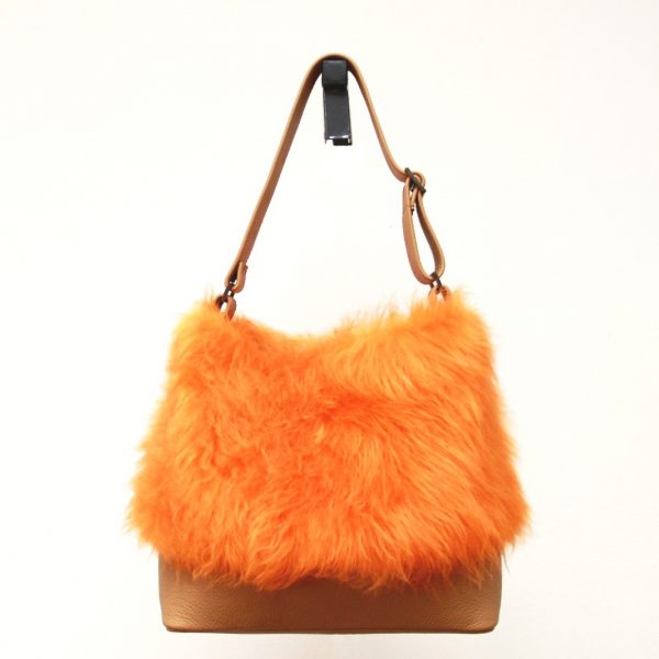 Handtasche "Orange-Caramel" – Bild 3