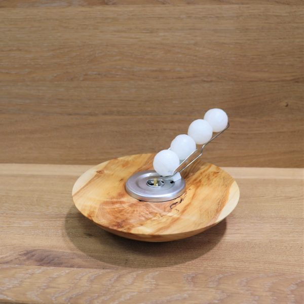 Deko Wachslicht aus Holz