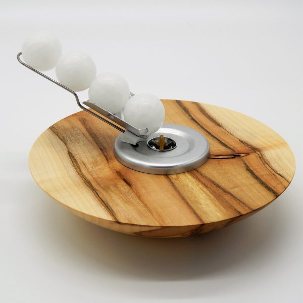 Deko Wachslicht aus Holz – Bild 3